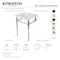 Kingston Brass 25 Console Sink with Brass Legs Single Faucet Hole, WhiteOil Rubbed Bronze KVBH252275 - alternate 2